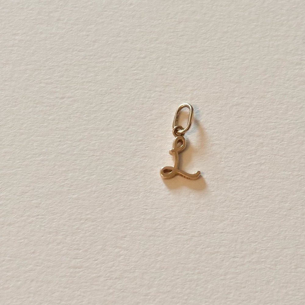 Mejuri 14k Letter Charm - “L”
